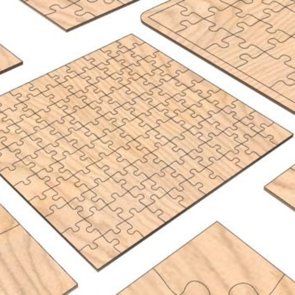 PUZZLES SVG, Puzzles découpés au laser, Modèles de puzzle, Fichiers Svg, Dxf, Ai et Dwg, Puzzle coeur, Téléchargement instantané