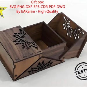 Geschenkschachtel Buch aus Pappelholz, Geschenkschachtel, Holzkiste, Verpackung für Geschenke, Geschenkschachtel, Laser cut Projekt,Svg, Cdr, Png, Dxf und andere