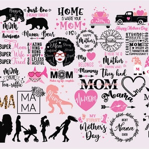 MOTHERS DAY SVG Bundle, Mama Quote, Mommy Bundle, Mama Svg Bundle, Happy Mother Day Svg, png, jpg, eps, dxf, svg For Cricut or Silhouette.