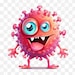 CARTOON VIRUSES CLIPART, Medicine Clipart, Microorganism Clipart ...