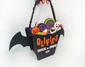 Personalised Halloween Gift Box - Halloween Trick or Treat Box - Halloween Accessories - Personalised Halloween Box - Halloween Decor