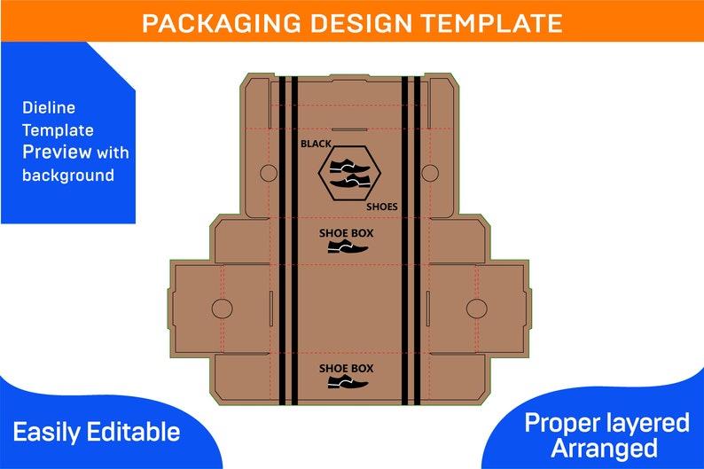 Shoe Box SVG for Cricut Shoe Box Template With Label Party Etsy
