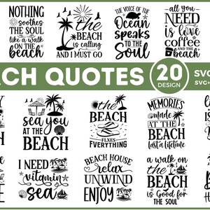 Beach SVG Bundle, Beach Svg, Summertime svg, Funny Beach Quotes Svg, Summer Cut File, Summer Quotes Svg, Svg files for cricut,Beach Cut file