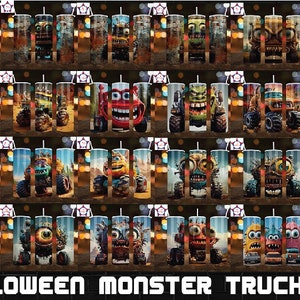 Monster Trucks Auto Design, Sublimation digitaler Download, Kinder Wasserflasche Design, Kinder Truck Design, Jungen Becher Design, Sofortiger Download
