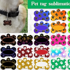 Dog tag svg, modello svg di dog tags, vettore di dog tag, file xtool, Dog tag dxf, file tagliati al laser, svg per cricut, Download istantaneo