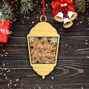 CHRISTMAS ORNAMENT SVG Bundle Laser Cut File, Christmas Ornament With Name Svg, Custom Glowforge Files , Christmas Tree Decoration Svg, Cdr.