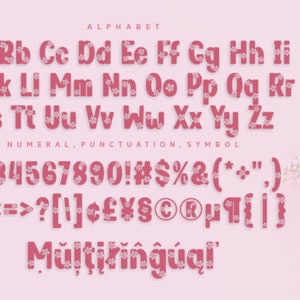 DECORATIEVE FLOWER FONT Svg, Flower Alphabet, Flower Letters en numbers svg voor cricut, Silhouette, Flowers signs - Instant download