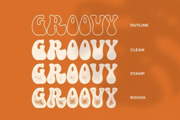 Groovy Font Ttf Svg Retro Groovy Font Groovy Letters Font Groovy ...