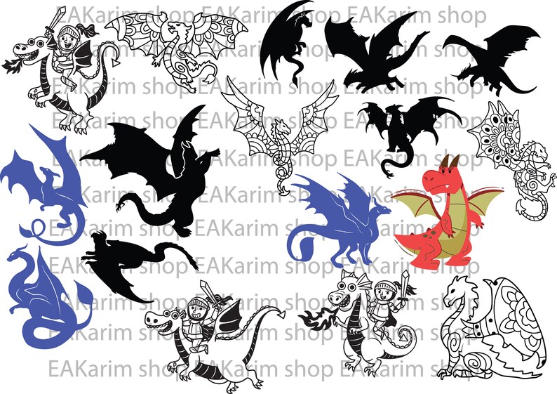 157 DRAGON SVG Bundle, Dragon Cut File, Dragon Svg, Dragons Head ...