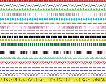 BORDERS SVG BUNDLE, Divider elements, Decorative Elements Svg, Decorative Ornament, Ornament svg, Silhouette Border Svg, Text Divider Svg.