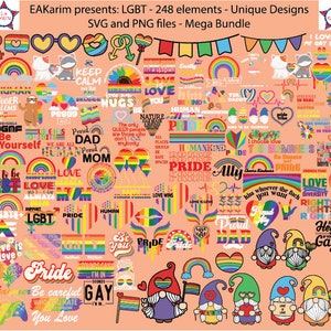 248 LGBTQ SVG Bundle, LGBT SVG, Pride SVG, Gay Pride SVG, LGBT-Zitate, Regenbogen-Svg, Gay-Svg, Lesben-Svg, digitale Datei, Instant Download