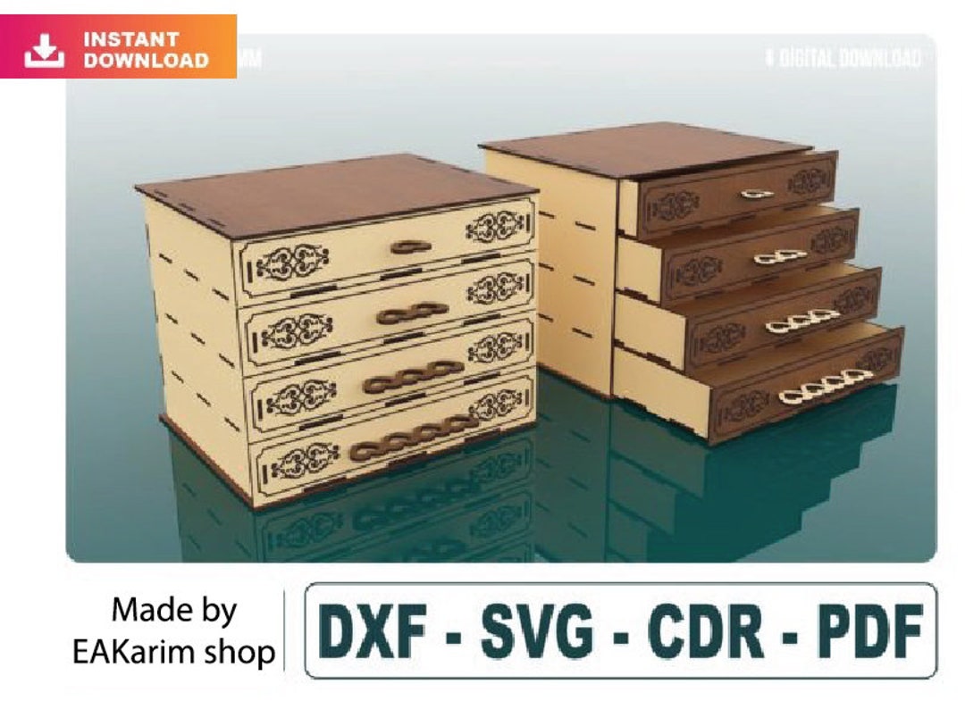 Wooden Chest of Drawers, Organizer With Drawers, Wooden Wardrobe