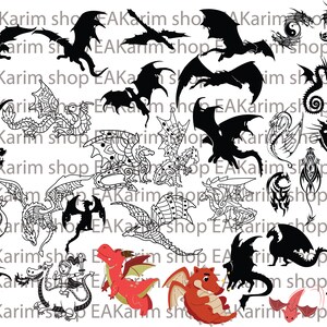 157 DRAGON SVG Bundle, Dragon Cut File, Dragon Svg, Dragons Head ...