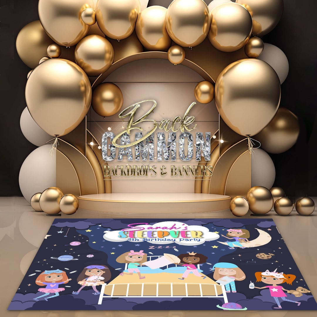 PRINTED or DIGITAL Slumber Party Floor Decal Sleepover Floor - Etsy