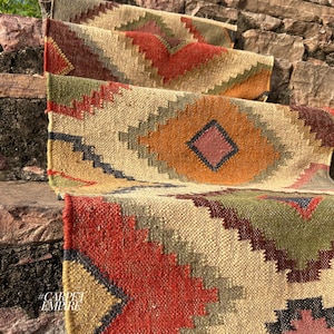 Crafted from high-quality materials, this stair runner is not only a visual delight but also durable and long-lasting. The handwoven construction ensures each piece is unique,