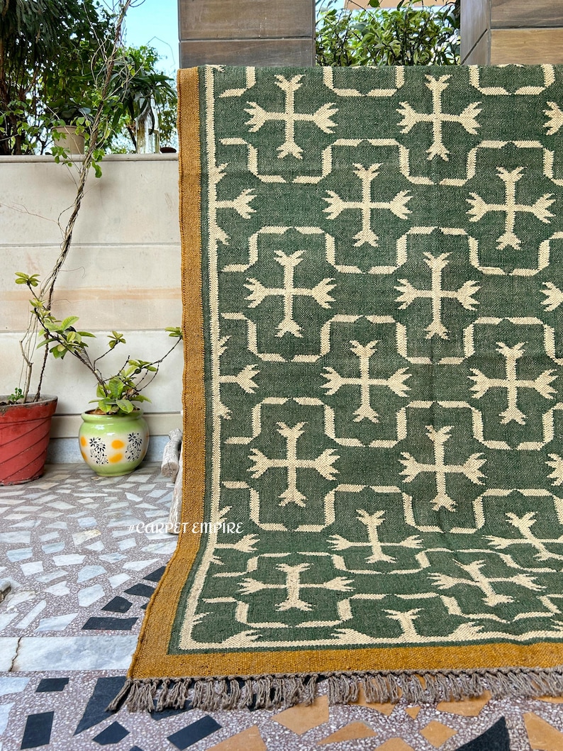 making it a practical yet stylish choice for any home. Available in custom sizes to suit your needs, this rug is more than just a floor covering; it's a piece of art that tells a story.