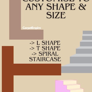 L Shape Stair Runner: Handwoven Kilim Custom • T Shape Hallway ...