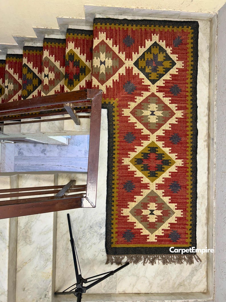 L Shaped Runner, Custom Shape Stair Runner, T Shape Runner, Staircase ...
