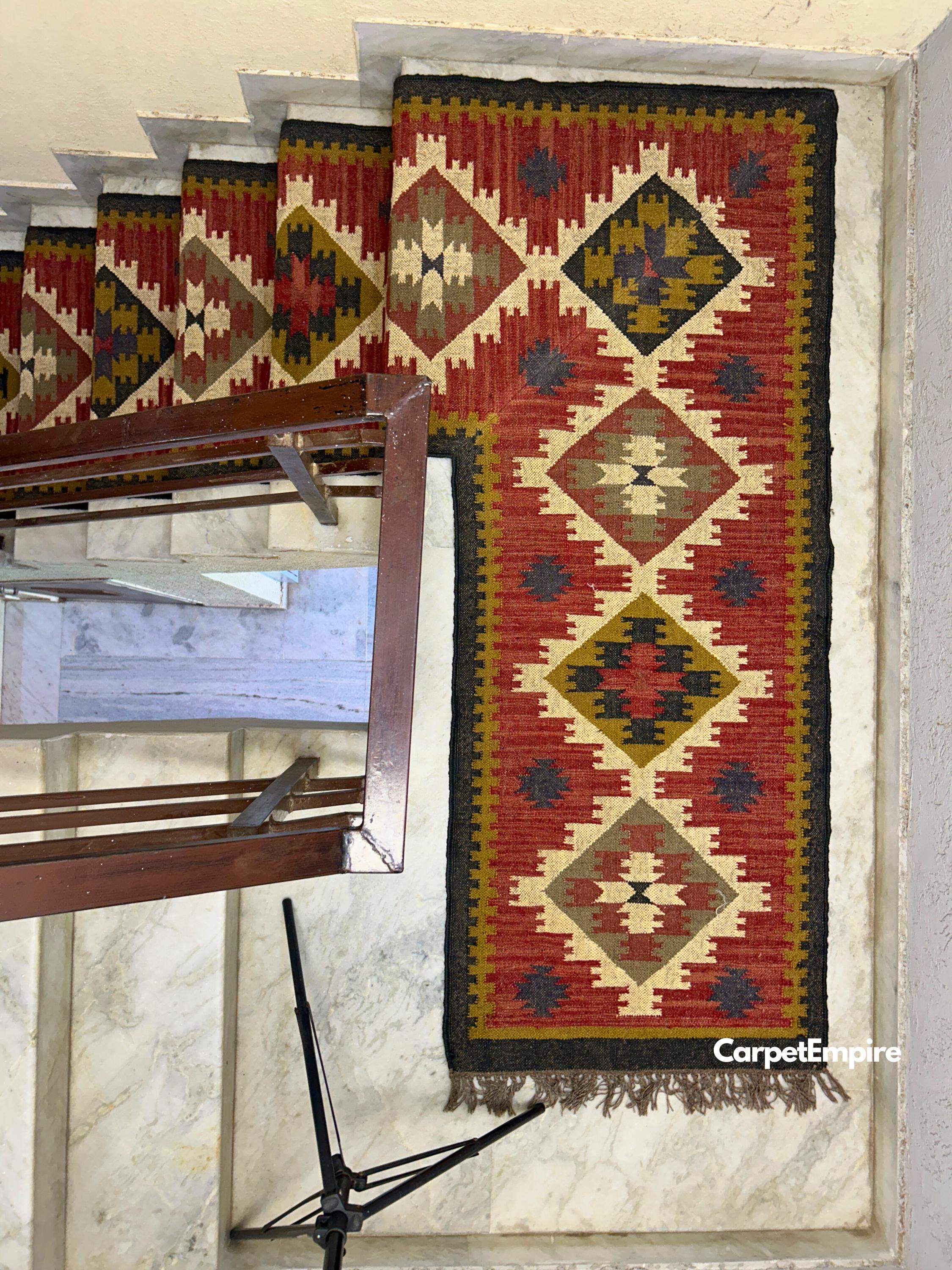 L Shaped Runner, Custom Shape Stair Runner, T Shape Runner, Staircase ...