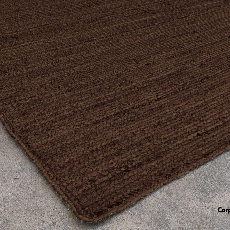 Brown Rag Rug Large Dark Brown Rug - Etsy