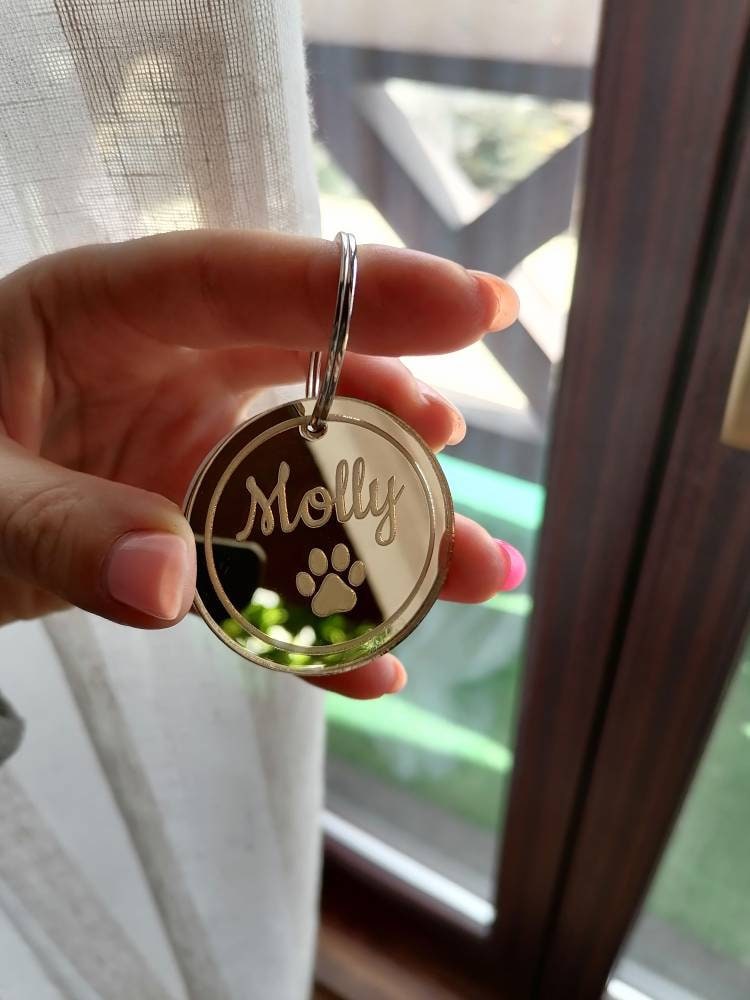 Personalisiertes Halsband Tag Hund Name Katze Graviert Tag Pet Etsy