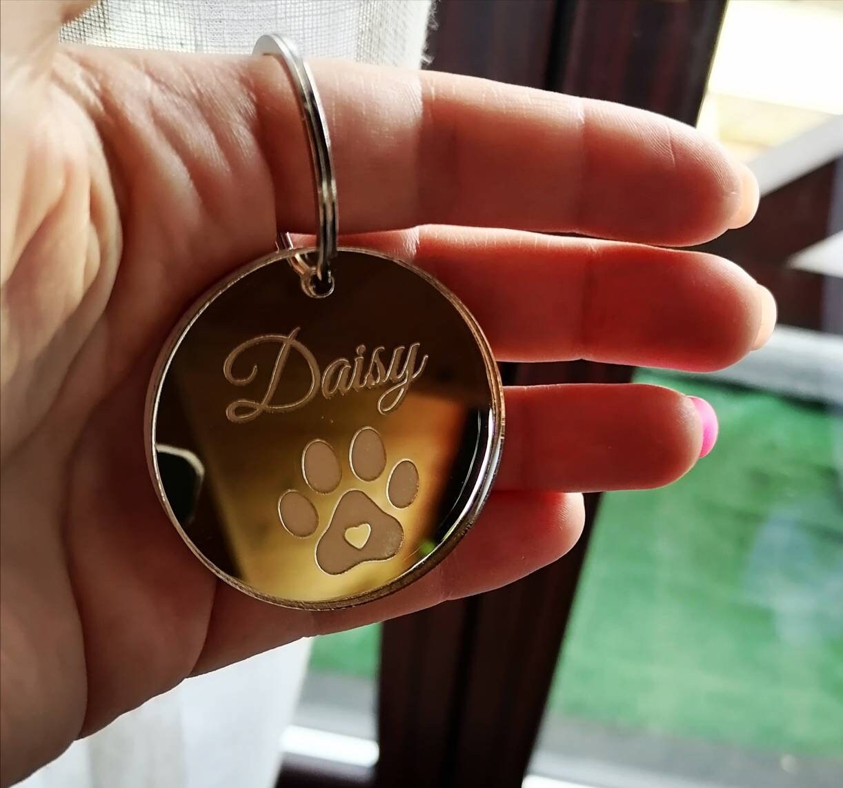 Personalisiertes Halsband Tag Hund Name Katze Graviert Tag Pet Etsy