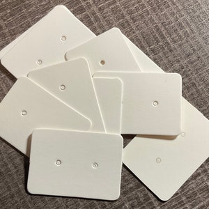 Cartons rectangulaires pour boucles d’oreilles Blanc