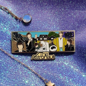 BTS Jin The Astronaut Army Enamel Pin Music Video Large Kpop