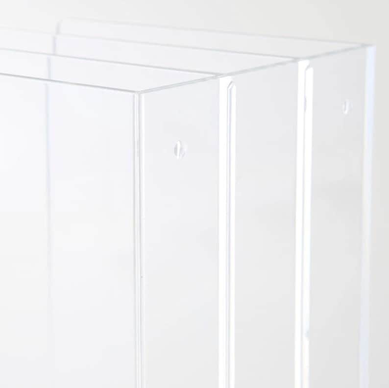 Muji Crystal Clear Acrylic Storage Stand Divider. Etsy