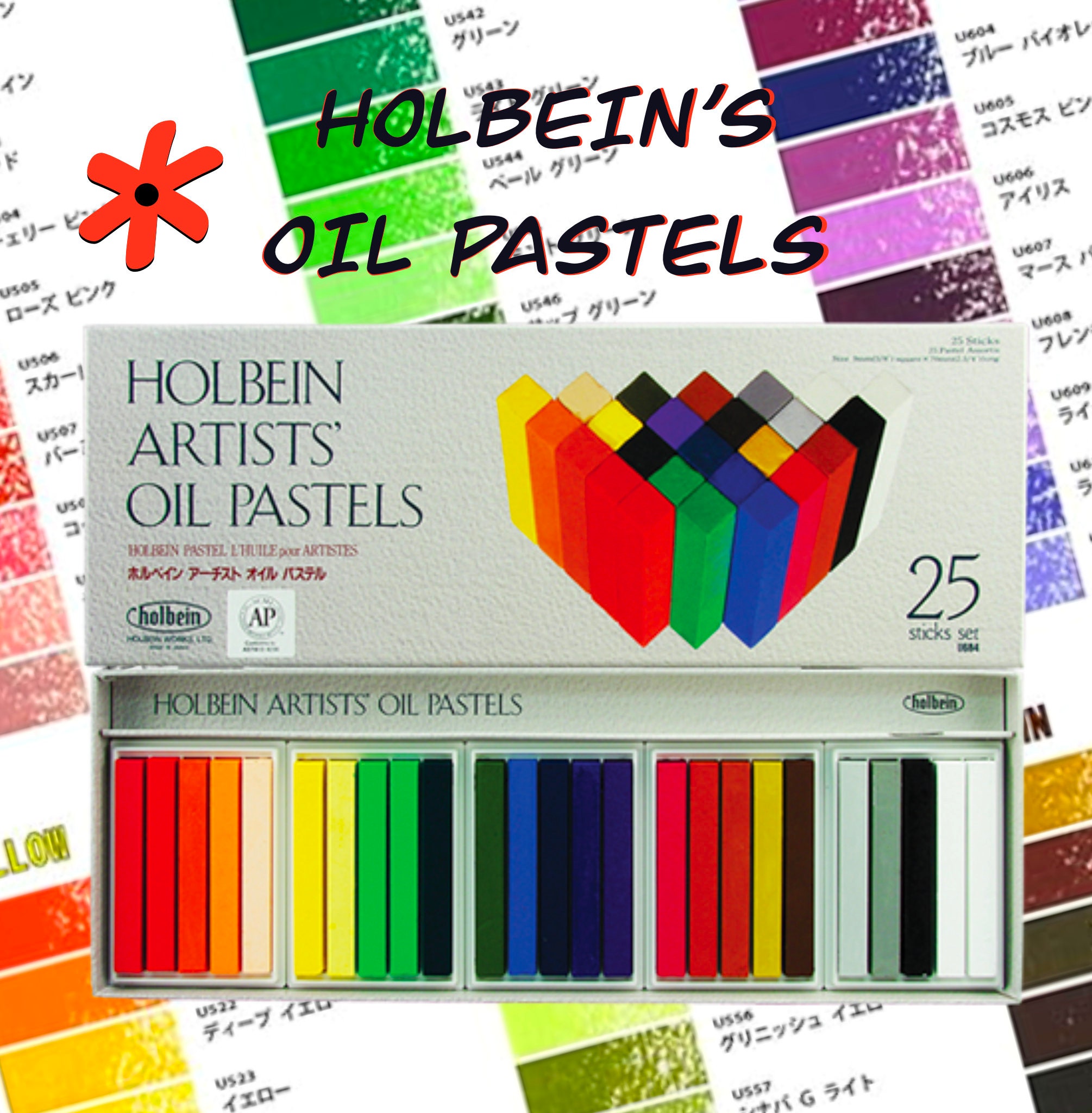 Holbein Oil Pastel - White (Box of 5)