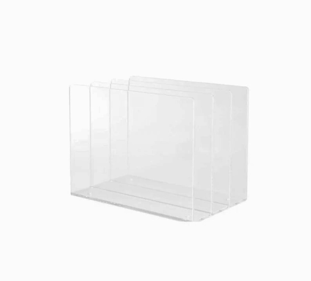 Muji Crystal Clear Acrylic Storage Stand Divider. Etsy