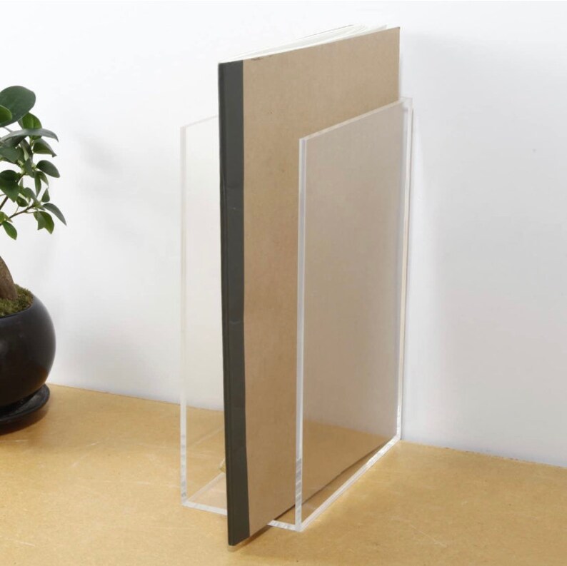 Muji Crystal Clear Acrylic Storage Stand Divider. Etsy