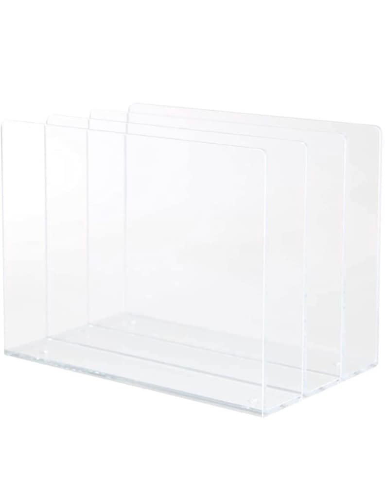 Muji Crystal Clear Acrylic Storage Stand Divider. Etsy