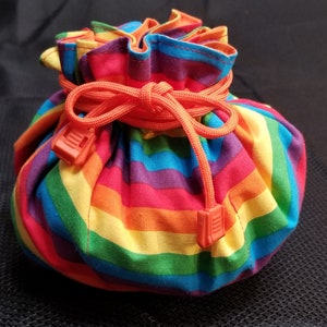Rainbow Stripe 8+1 Dice Bag