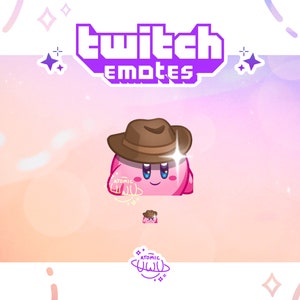 Kirby Cowboy Twitch & Discord Emote