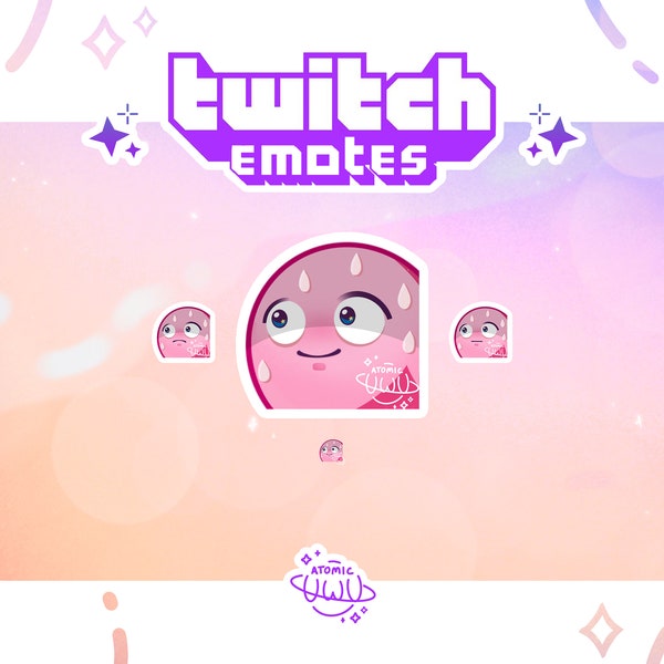 Kirby Sweat Twitch & Discord Emote / Badge
