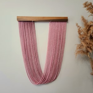 Mauvine - Handmade Dyed Textile Fiber Art Tapestry, Wall Hanging, Boho Decor