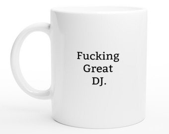 Funny DJ Mug, Regalo per DJ, Rude Mug, Funny Mug, Rude Gift, Idee regalo per DJ, Regalo per DJ, Techno, DnB, Bassline, Gift for Djs, DJ Mug