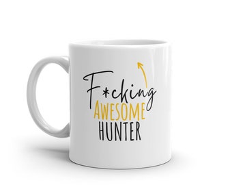 Tazza Da Caffè Per Cacciatori – 'You Are A Great Hunter' – Ceramica Bianca 425 Ml (11 Oz) – Idea Regalo Divertente Per Uomini - 4