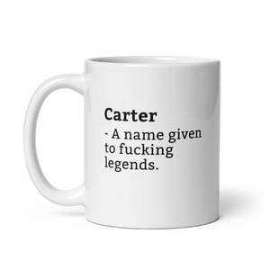 Tazza Carter-Tazza divertente Carter-Tazza di compleanno Carter-Regalo per Carter-Tazza per Carter-Carter è una leggenda