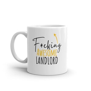 F*cking Awesome Landlord-Funny Gift For Landlord-Rude Mug For Landlord-World's Best Landlord-Funny Mug For Landlord-Curse Word