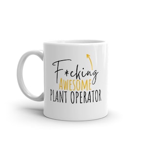 F*cking Awesome Plant Operator-Funny Gift For Plant Operator-Rude Mug For Plant Operator-World's Best Plant Operator-Funny Mug-Curse Word