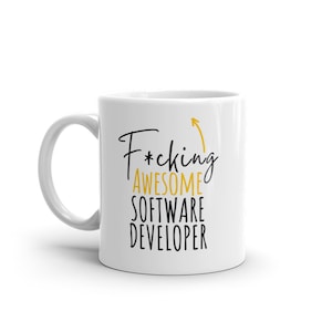 Lustiges Geschenk für Software-Entwickler-Rude Tasse für Software-Entwickler-Weltbester Software-Entwickler