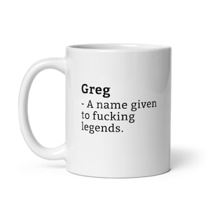 Greg Becher-Lustige Greg Becher-Greg Geburtstagsbecher-Geschenk für Greg-Becher für Greg-Greg ist eine Legende