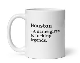 Houston-mok-grappige Houston-mok-Houston verjaardagsmok-cadeau voor Houston-mok voor Houston-Houston is een legende