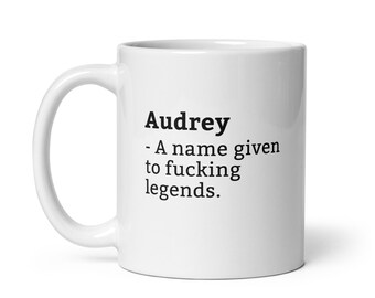 Audrey Becher-Lustige Audrey Becher-Audrey Geburtstag Becher-Geschenk für Audrey-Becher für Audrey-Audrey ist eine Legende