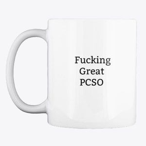 PCSO Mug,PCSO Gift,Rude,Police Community Support Officer,New PCSO,Coffee Cup,Law Enforcement,Police Graduation,Graduation Gift,Gift for Men