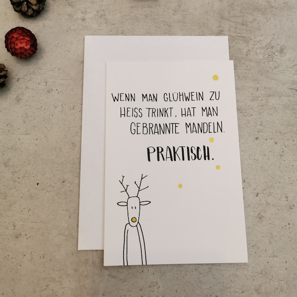 Christmas card “Roasted Almonds” – Christmas, funny Christmas post