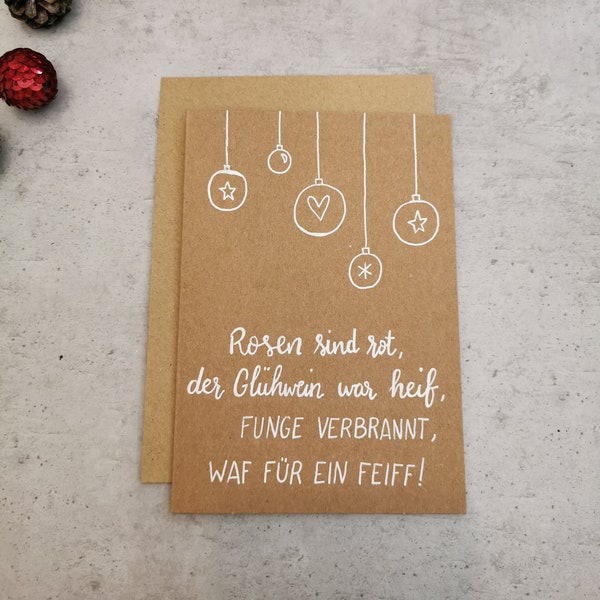 Weihnachtskarte „Glühwein“ – Weihnachten, lustige Weihnachtspost