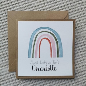 Karte mit Aquarell „Pärchen“ – Hochzeit, Glückwünsche, Gratulation